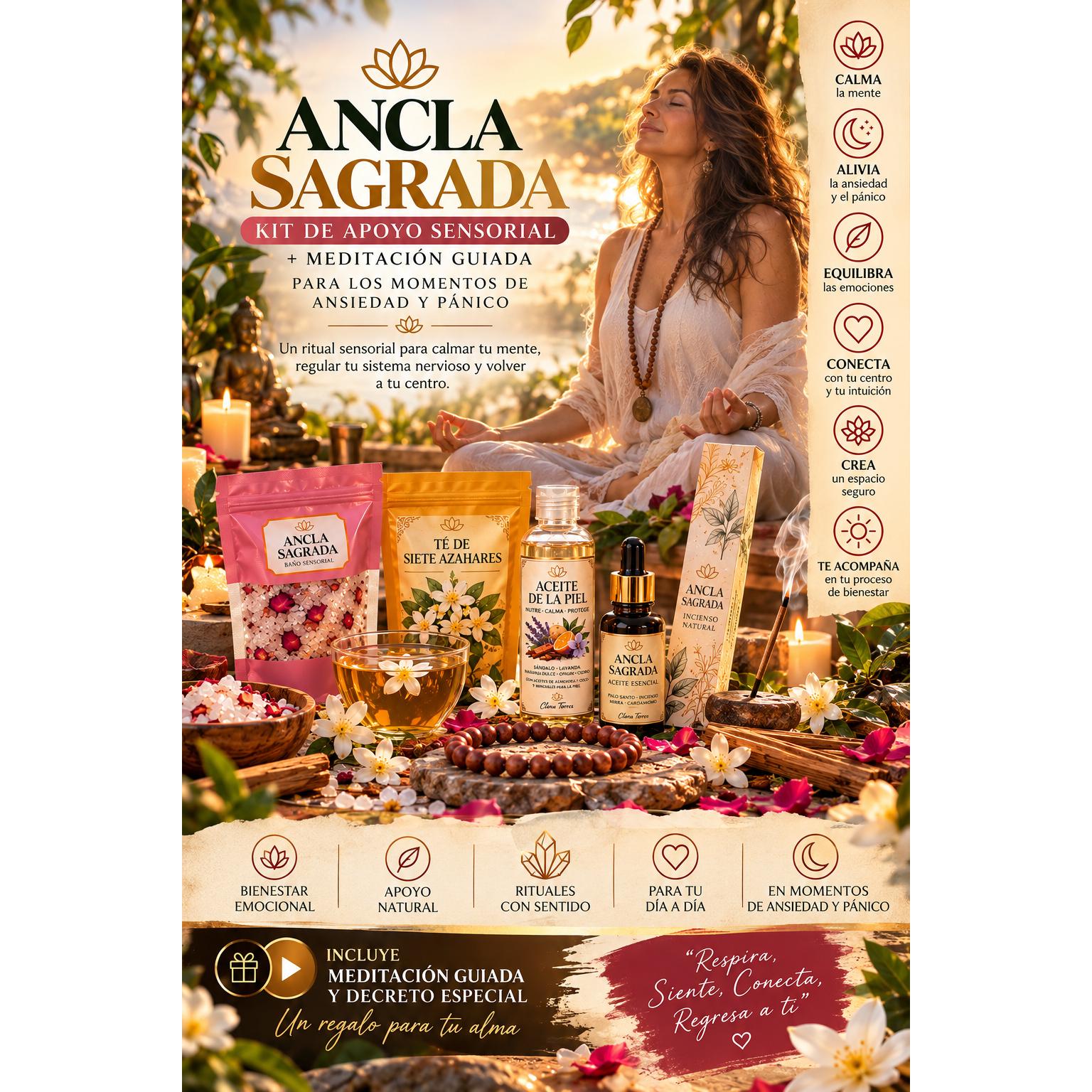 Ancla Sagrada · Kit de Apoyo Sensorial para Momentos de Ansiedad y Pánico