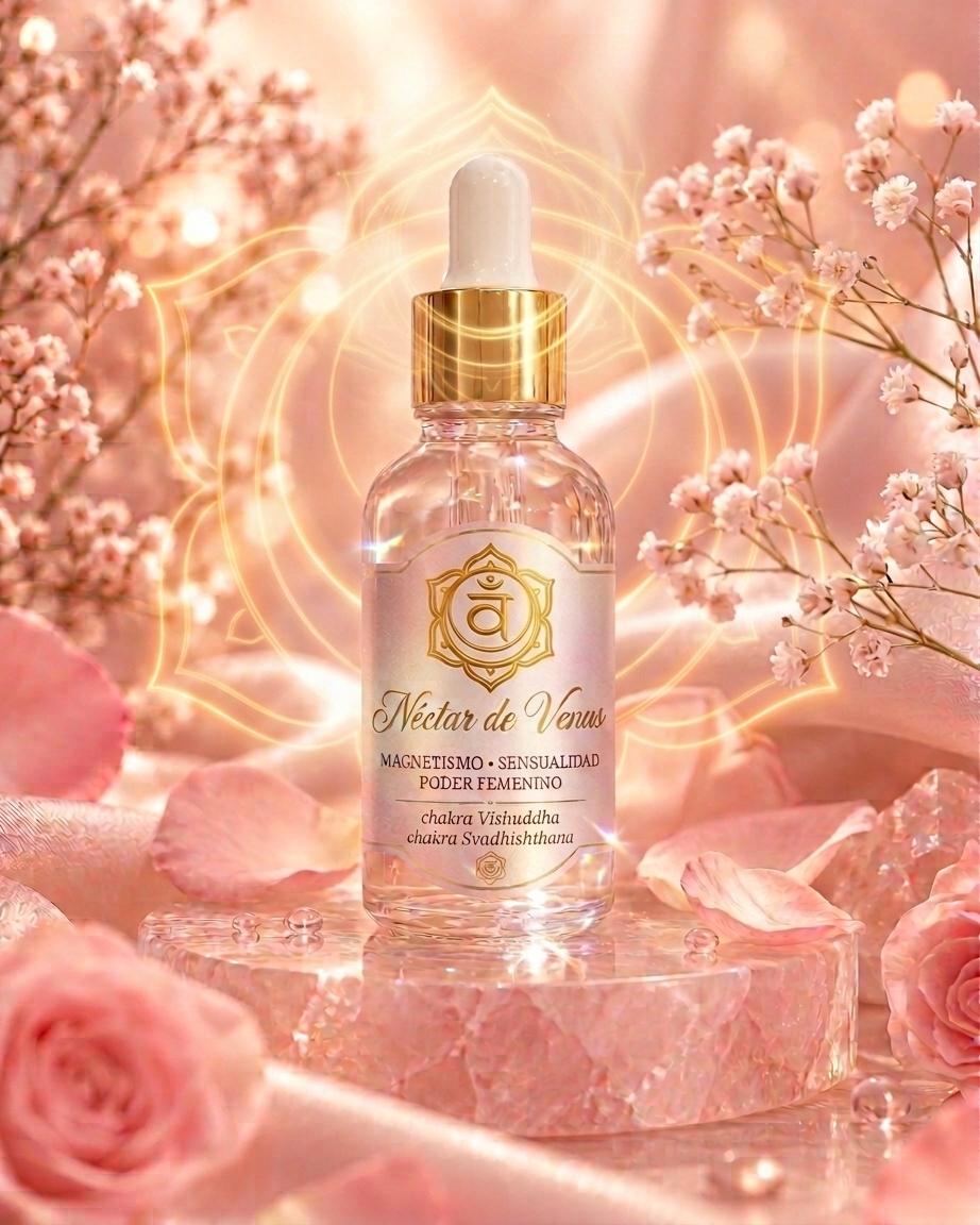 Néctar de Venus Magnetic Essence with Violet Rose Jasmine & Apple for Feminine Beauty & Confidence Ritual 1 oz