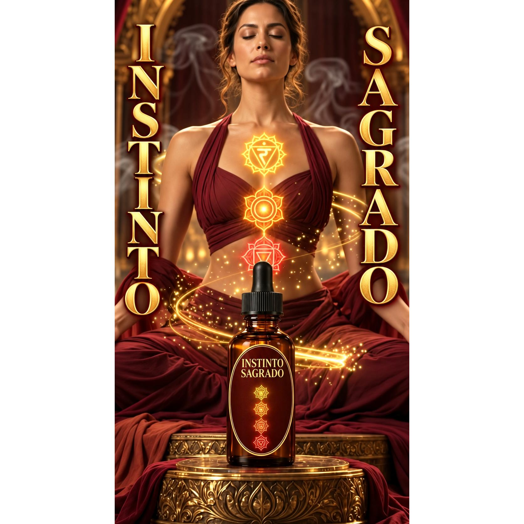 Instinto Sagrado Aromatherapy Fragrance for Spaces - 30ml Amber Glass Bottle with Dropper - Chakra-Inspired Aroma for Yoga, Meditation, and Rituals - Home Care Supplies