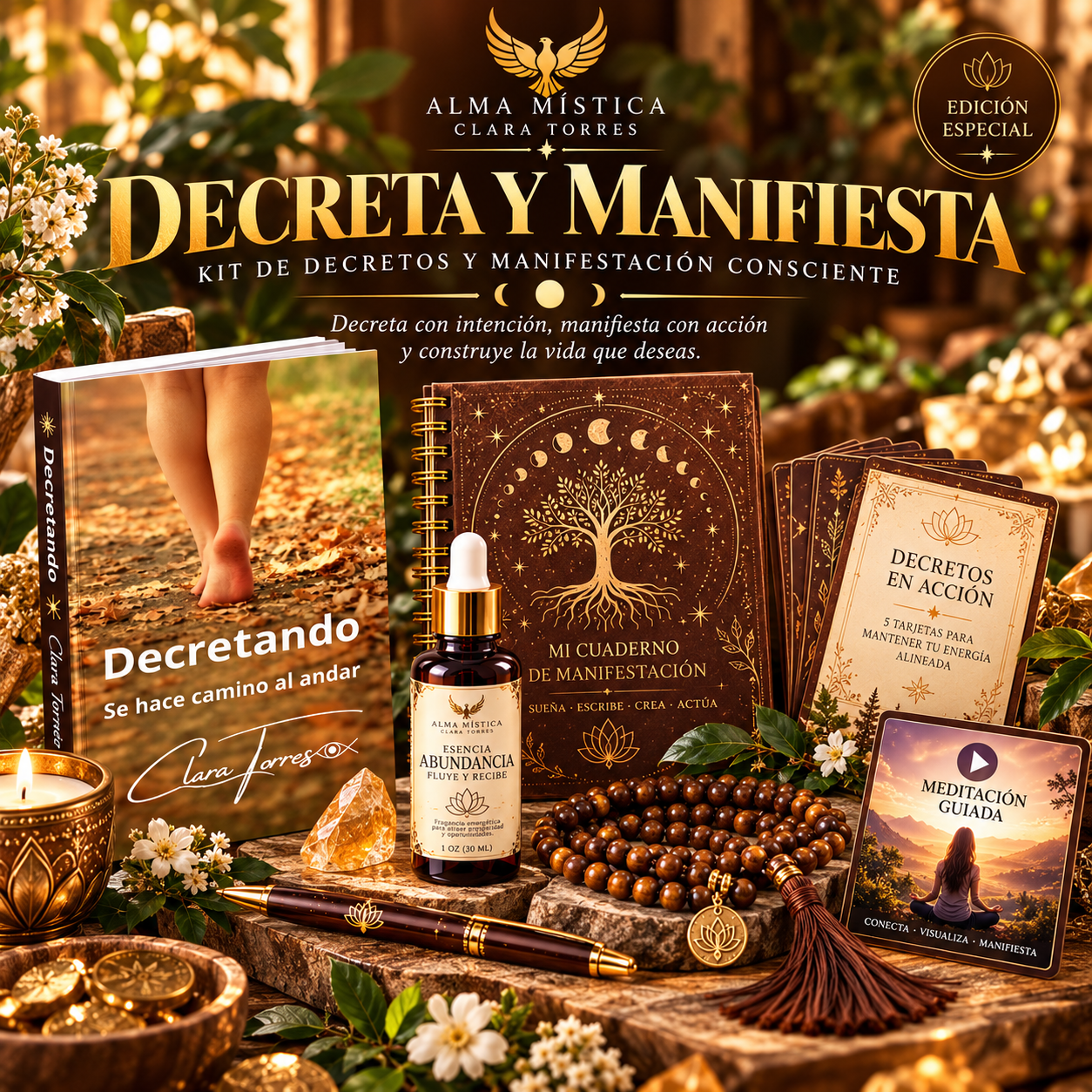 Kit místico Decreta y Manifiesta Decreta y manifiesta: Kit de Manifestación Consciente