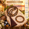Handmade meditation mala necklace and bracelet sets crafted with decorative beads and jewelry-making supplies. Four unique styles, perfect for everyday wear, yoga, meditation, or gifting.
