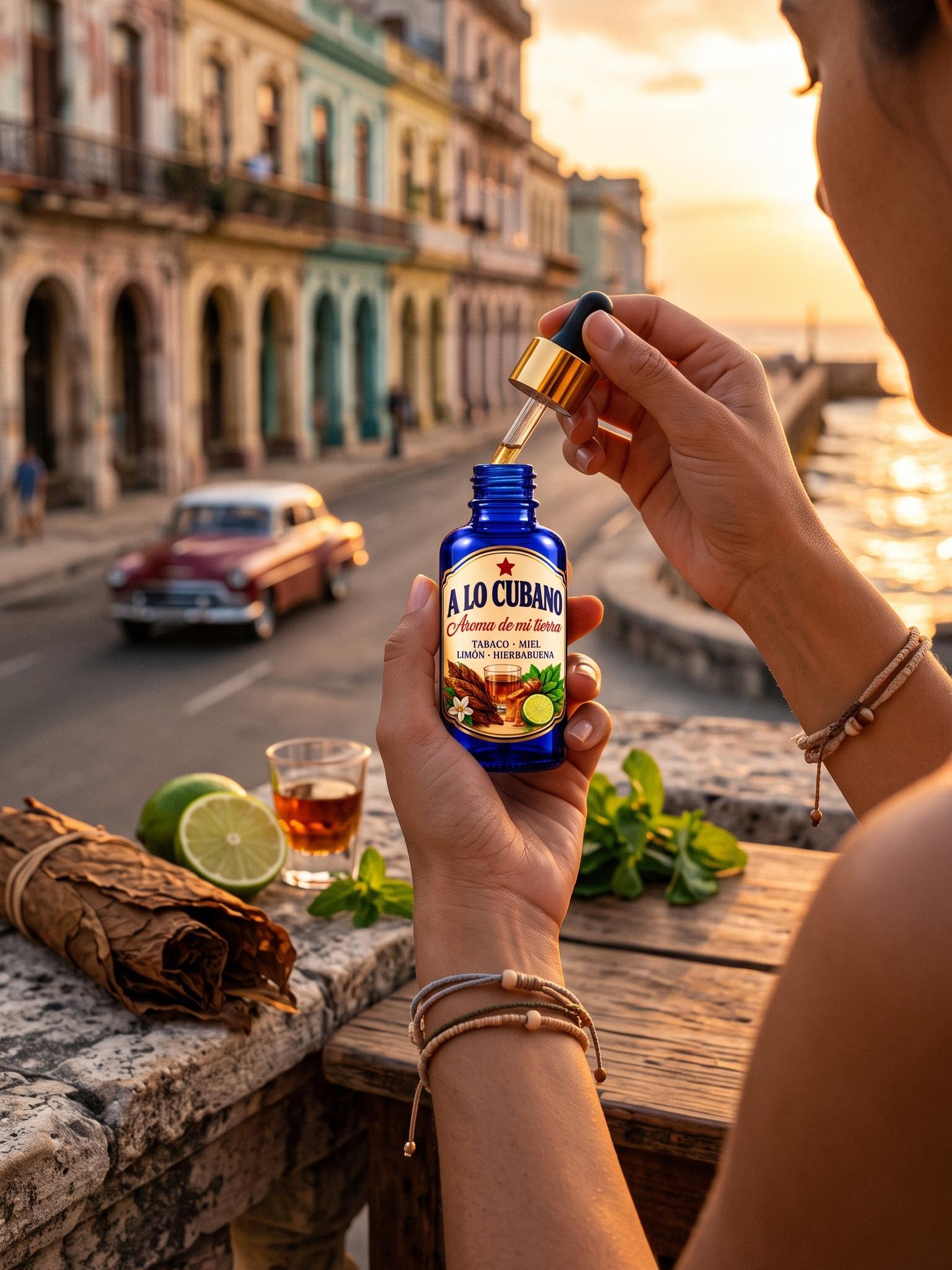 A Lo Cubano Aroma de mi tierra Tabaco Ron Miel Limon Hierbabuena Fragrance Oil for Home Aromatherapy