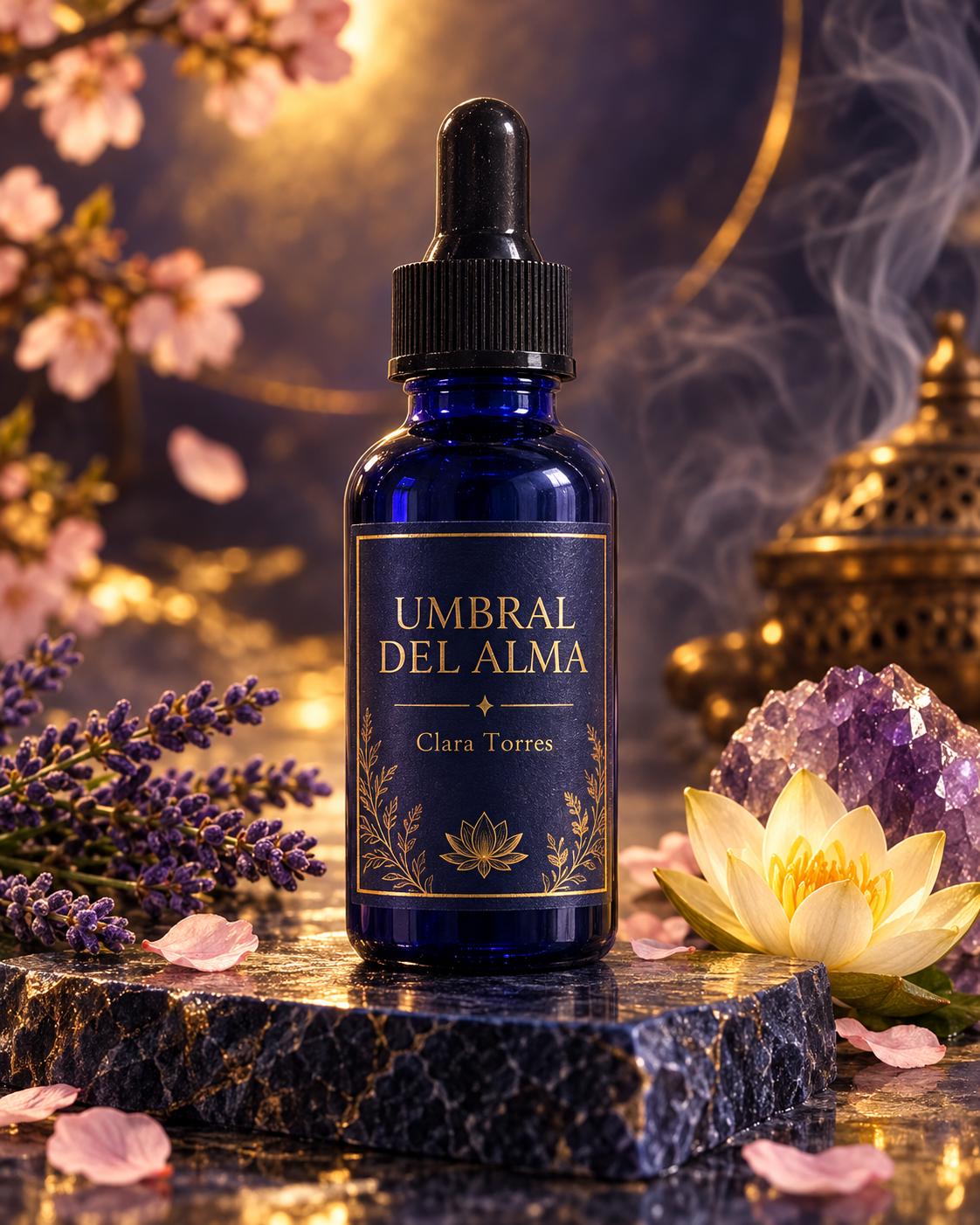 Umbral Del Alma Clara Torres Meditation Perfume Essence with Lavender Sakura Yellow Lotus & Frankincense for Relaxation Reflection