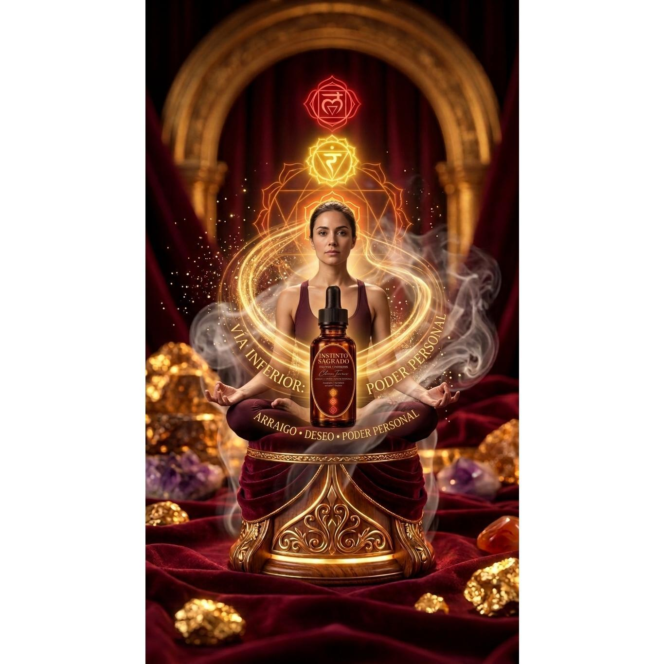 Instinto Sagrado Aromatherapy Fragrance for Spaces - 30ml Amber Glass Bottle with Dropper - Chakra-Inspired Aroma for Yoga, Meditation, and Rituals - Home Care Supplies